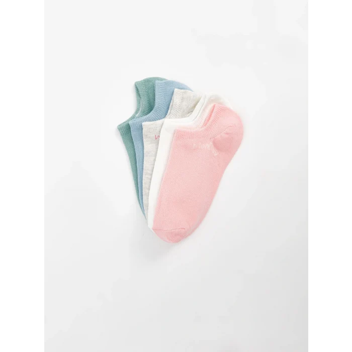 LCW DREAM Pembe Baskılı Kadın Patik Çorap 5li