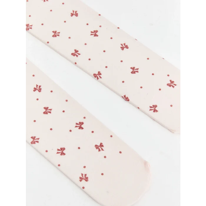 LCW Kids Pembe Desenli Kız Çocuk İnce Külotlu Çorap 2li