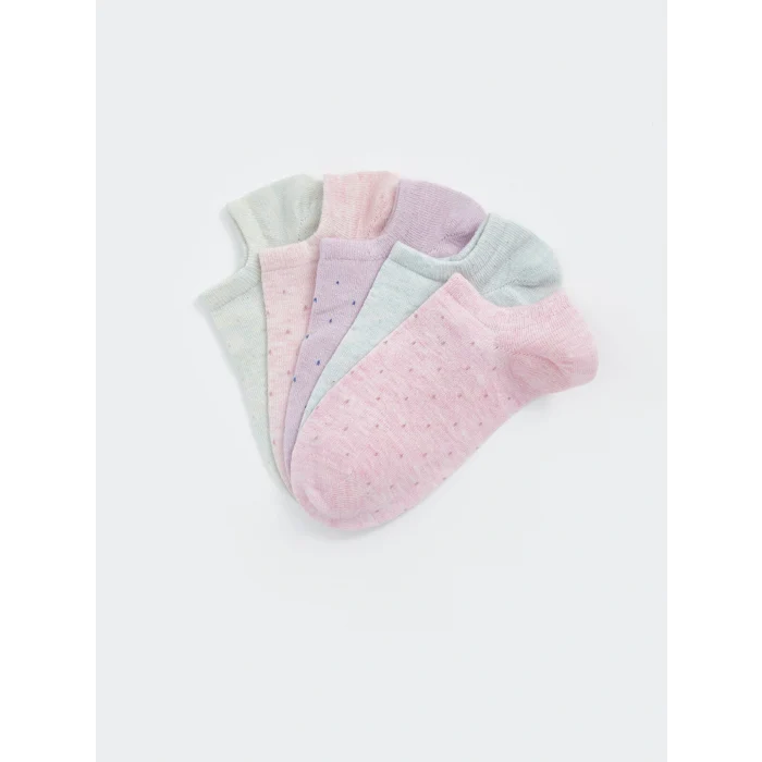 LCW DREAM Pembe Puantiyeli Kadın Patik Çorap 5li