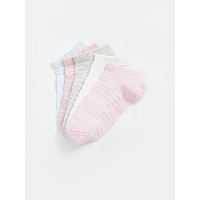 LCW DREAM Lila Çizgili Kadın Patik Çorap 5li