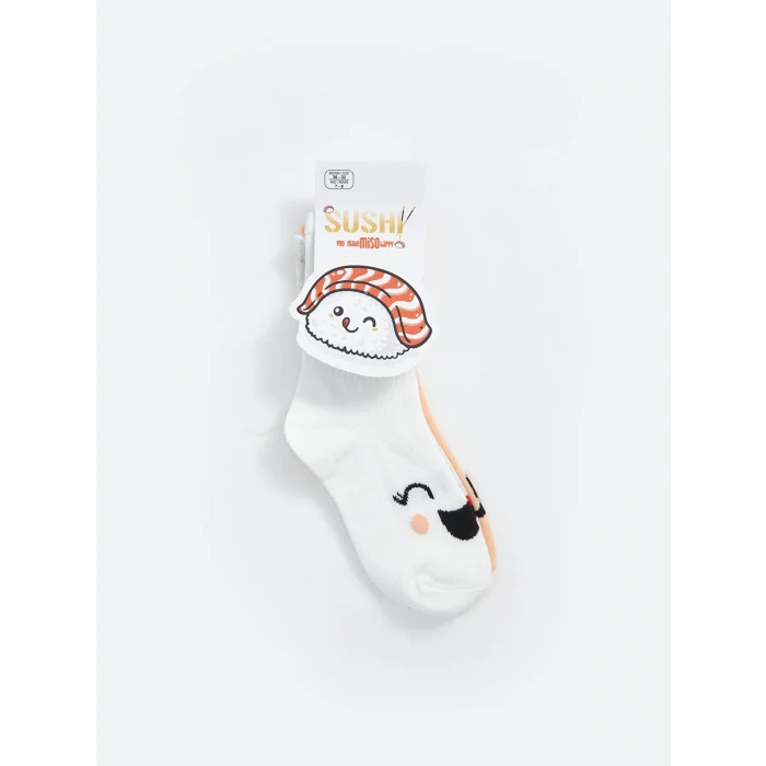 LCW Kids Mercan Desenli Kız Çocuk Soket Çorap 3lü