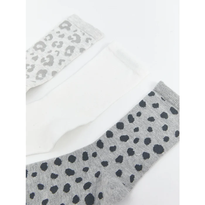 LCW DREAM Bej Desenli Kadın Soket Çorap 5li