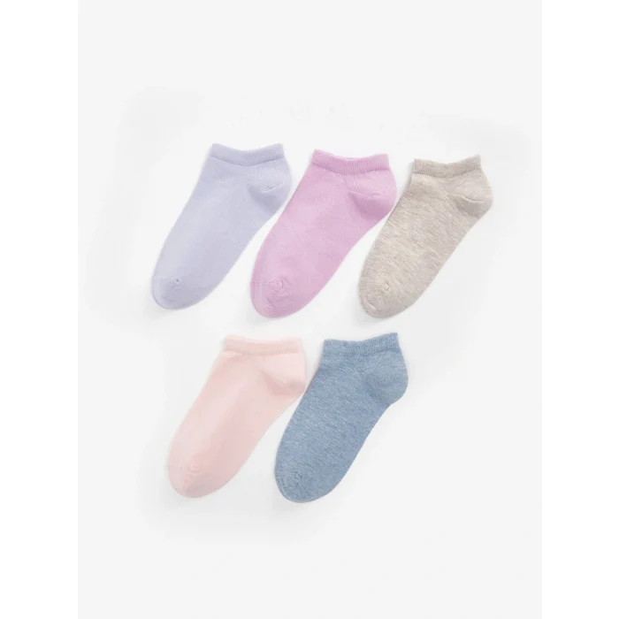 LCW DREAM Lila Kadın Düz Patik Çorap 5li