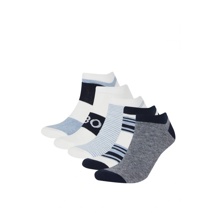 Defacto D9972 Çok Renkli Erkek 5li Pamuklu Patik Çorap