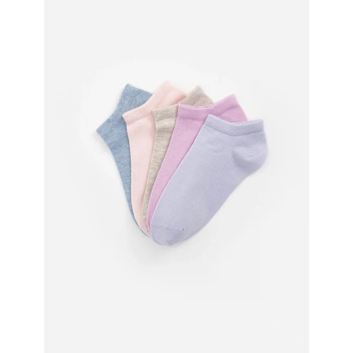 LCW DREAM Lila Kadın Düz Patik Çorap 5li
