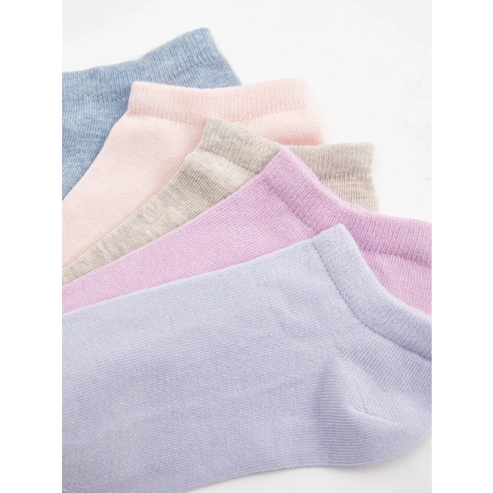 LCW DREAM Lila Kadın Düz Patik Çorap 5li