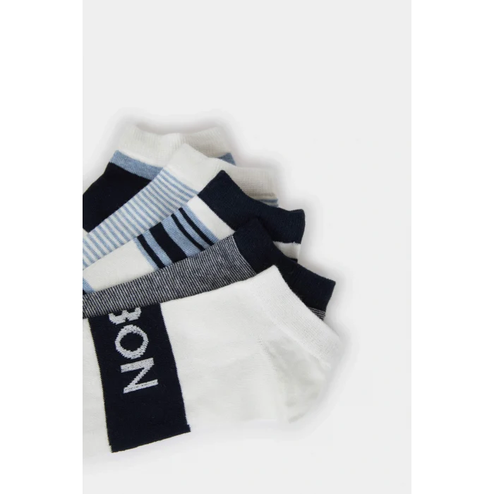 Defacto D9972 Çok Renkli Erkek 5li Pamuklu Patik Çorap