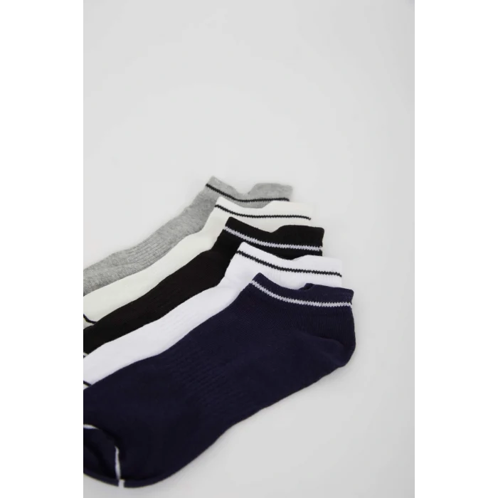 Defacto D9960 Çok Renkli Erkek 5li Pamuklu Patik Çorap