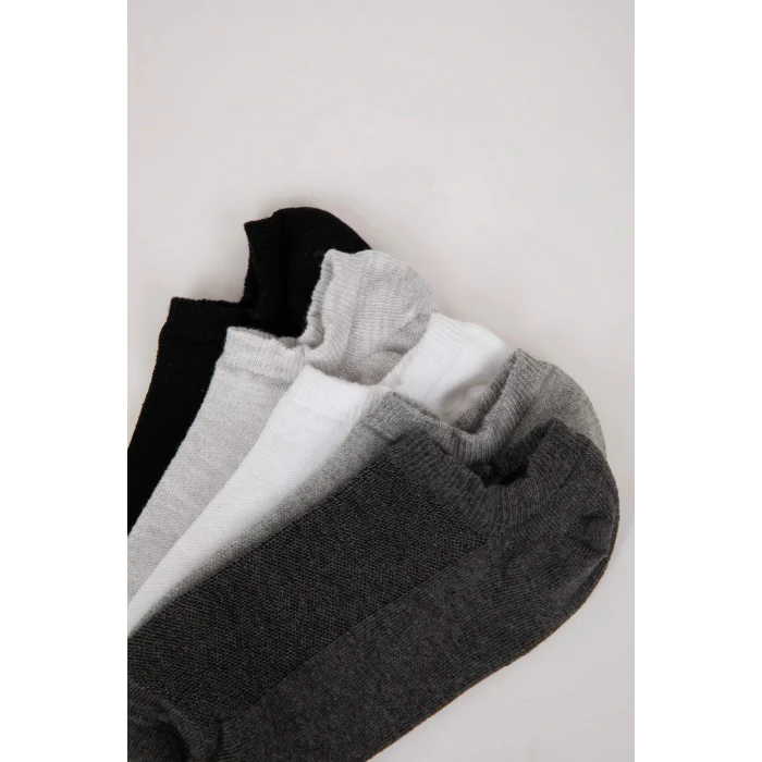Defacto C6796 Çok Renkli Erkek 5li Pamuklu Sneaker Çorap