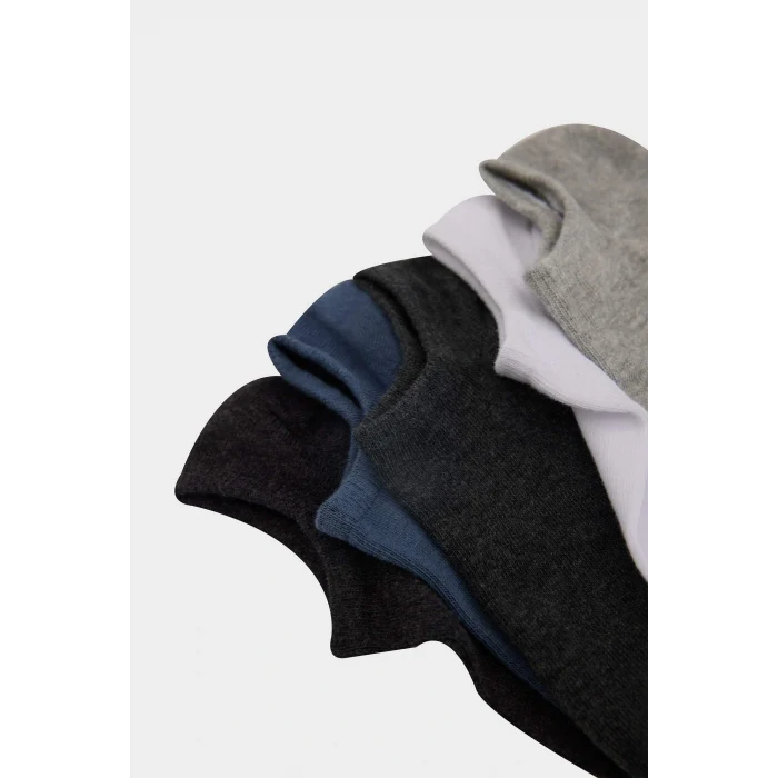 Defacto D9957 Çok Renkli Erkek 5li Pamuklu Sneaker Çorap