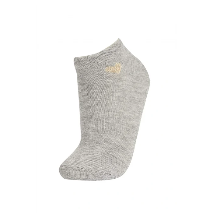 Defacto V5122 Çok Renkli Kadın 5li Pamuklu Patik Çorap