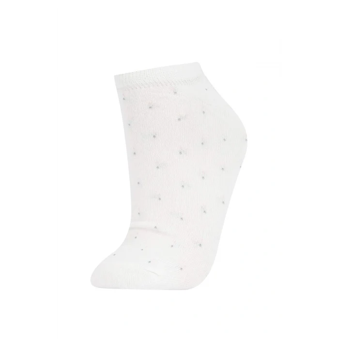 Defacto Y6646 Çok Renkli Kadın 5li Pamuklu Patik Çorap