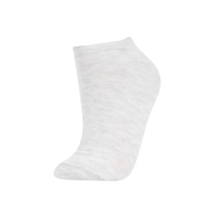 Defacto Y6646 Çok Renkli Kadın 5li Pamuklu Patik Çorap