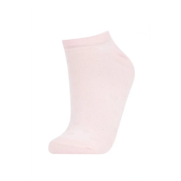 Defacto Y6646 Çok Renkli Kadın 5li Pamuklu Patik Çorap