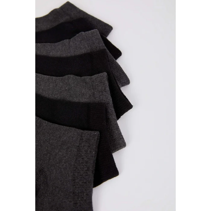 Defacto K4600 Gri Erkek 7li Kısa Çorap