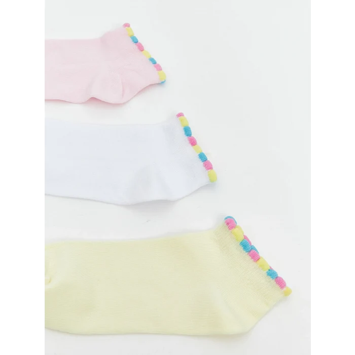 LCW Kids Pembe Kız Çocuk Patik Çorap 5li