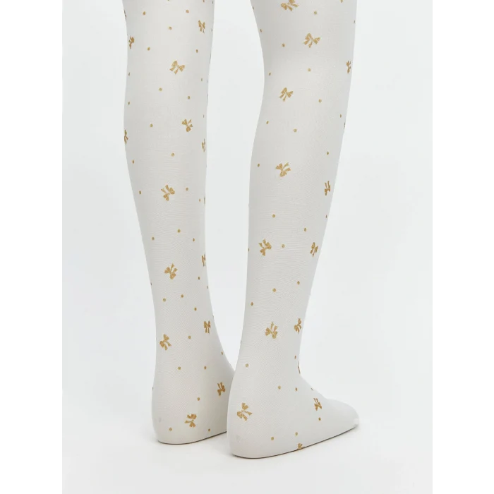 LCW Kids Pembe Fiyonk Desenli Kız Çocuk İnce Külotlu Çorap 2li