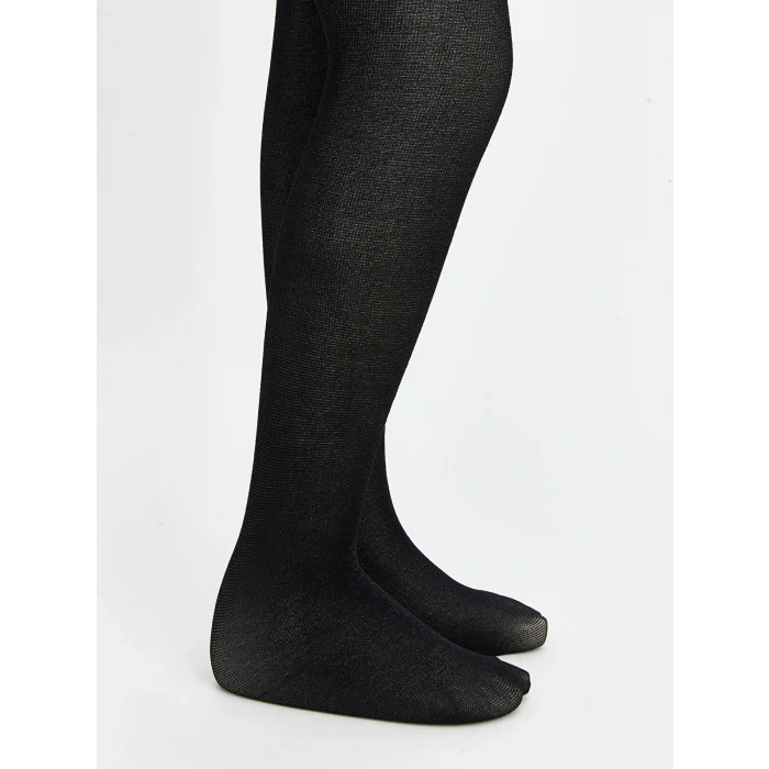 LCW Kids Ekru Kız Çocuk Simli İnce Külotlu Çorap 2li