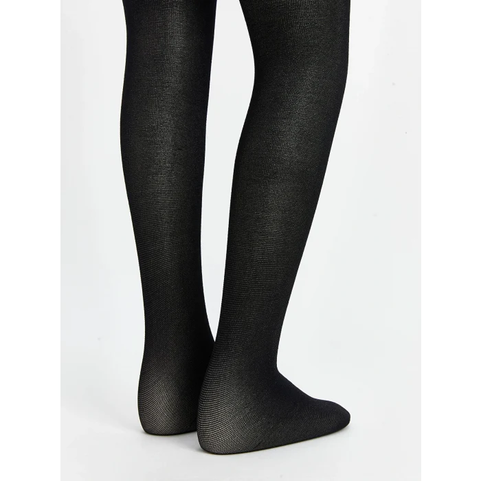 LCW Kids Ekru Kız Çocuk Simli İnce Külotlu Çorap 2li