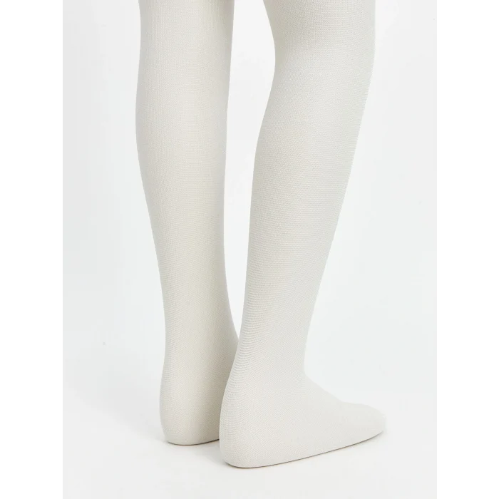 LCW Kids Ekru Kız Çocuk Simli İnce Külotlu Çorap 2li