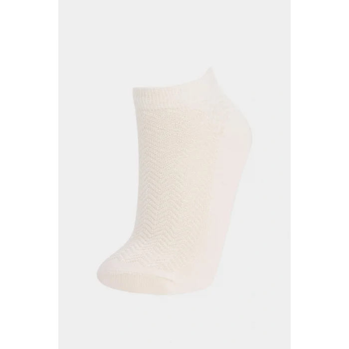 Defacto E9751 Çok Renkli Kadın 5li Pamuklu Patik Çorap