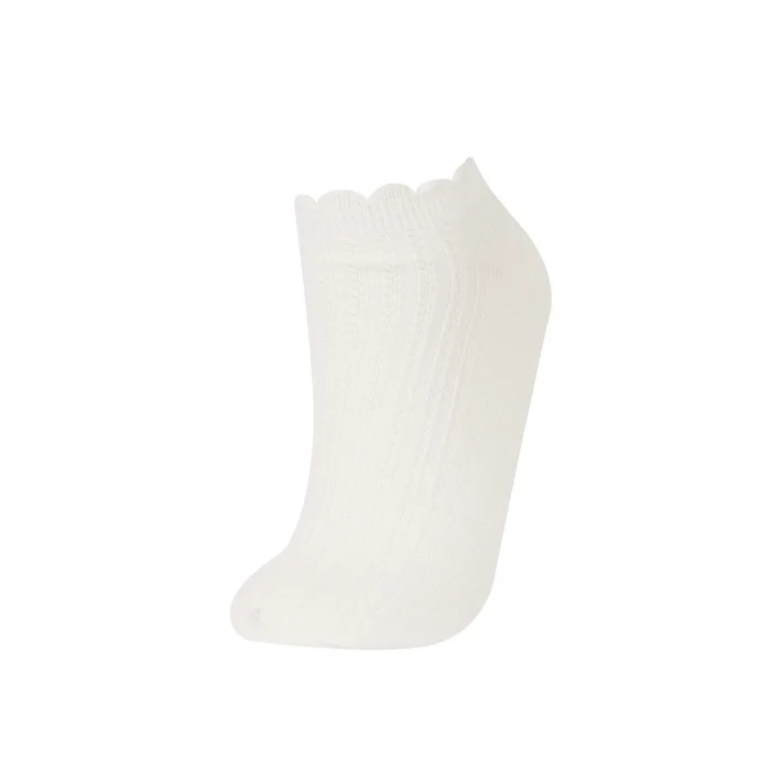 Defacto E2119 Çok Renkli Kadın 5li Pamuklu Patik Çorap