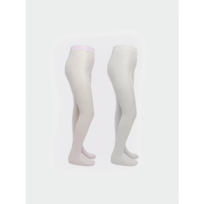 LCW Kids Pembe Kız Çocuk İnce Külotlu Çorap 2li