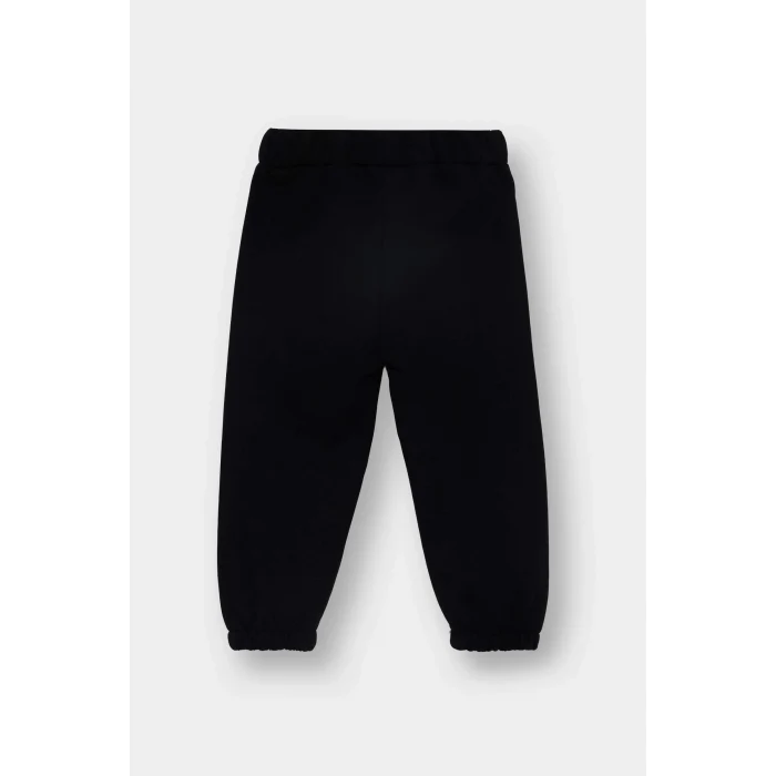 Defacto F9392A5BG775 Bej Erkek Bebek Etiket Baskılı Beli Lastikli 2li Eşofman Altı