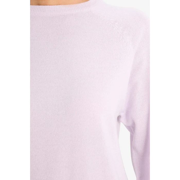 Defacto I6913AZPR462 Mor Relax Fit Bisiklet Yaka Basic Düz Triko Kazak