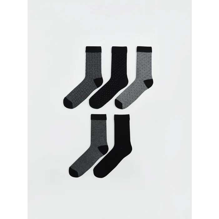 LCW ACCESSORIES Karişik Desenli Erkek Soket Çorap 5li