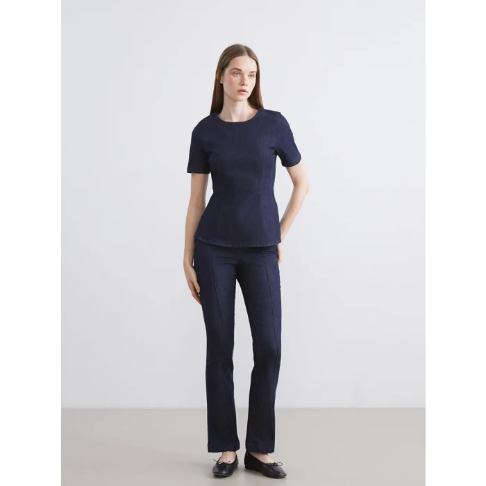 LCW Vision Indigo Flare Kadın Jean Pantolon