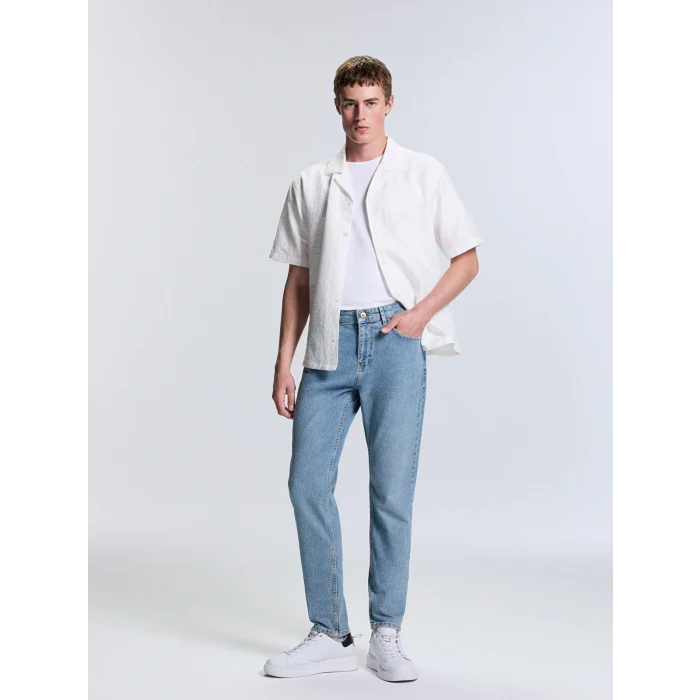 LCW Jeans Indigo 730 Havuç Kalıp Erkek Jean Pantolon