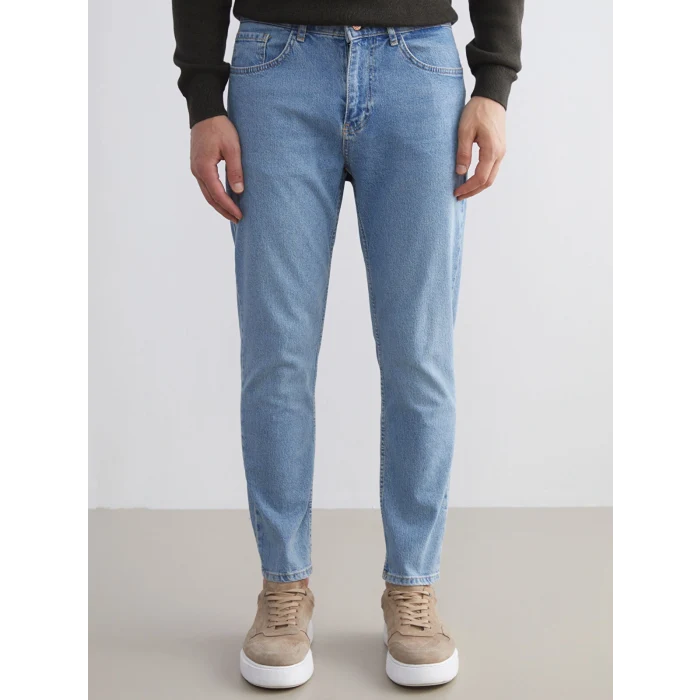 LCW Jeans Indigo 730 Havuç Kalıp Erkek Jean Pantolon