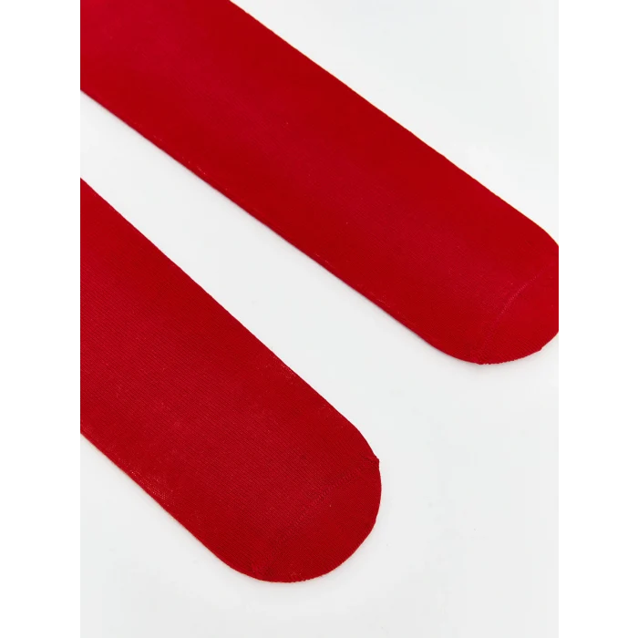 LCW Kids Kirmizi Basic Kız Çocuk Külotlu Çorap 2li