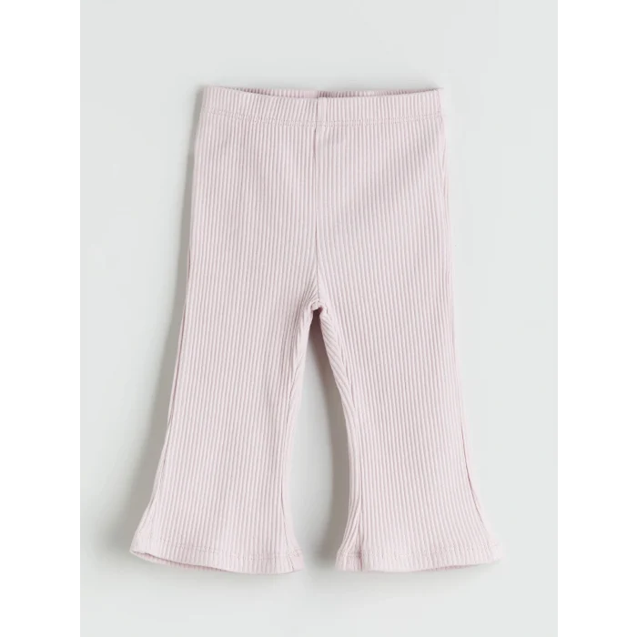 LC WAIKIKI Ekru Çiçekli Kız Bebek Sweatshirt ve Tayt 2li