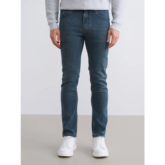 LCW Jeans Yeşil 750 Slim Fit Erkek Jean Pantolon