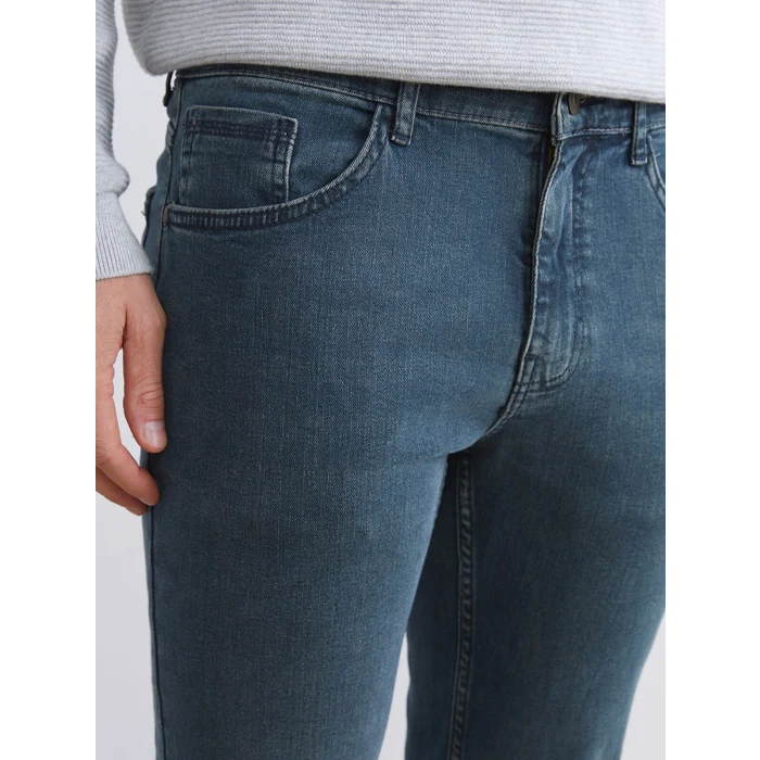 LCW Jeans Yeşil 750 Slim Fit Erkek Jean Pantolon