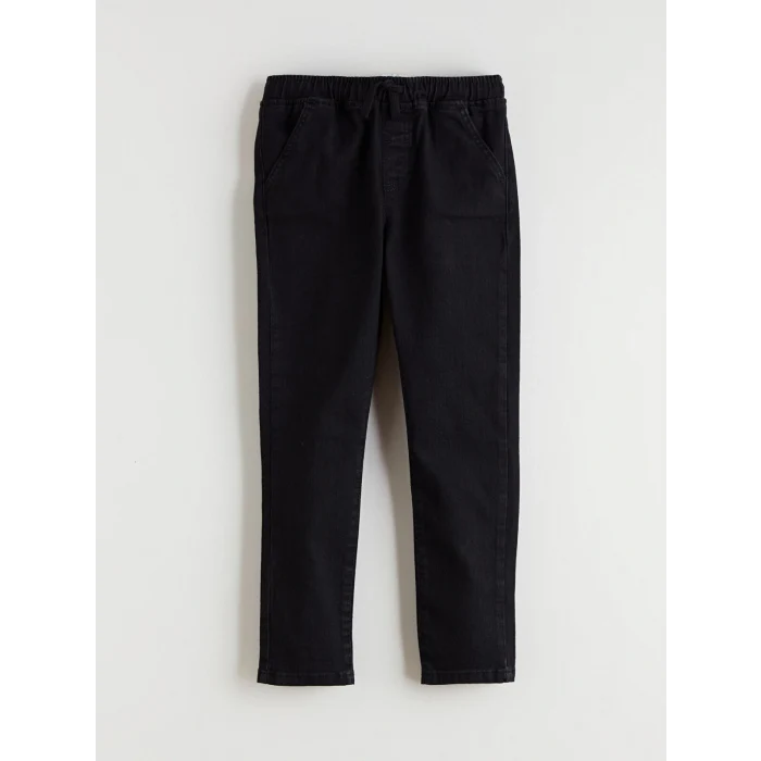 LCW Kids Siyah Slim Fit Erkek Çocuk Jean Pantolon