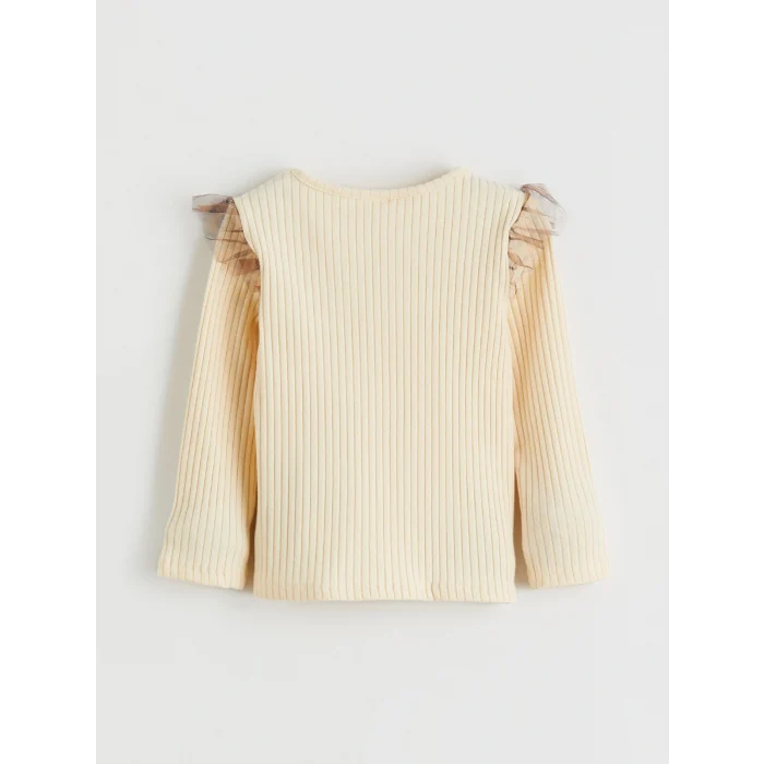 LCW Kids Bej Bisiklet Yaka Kız Çocuk 3lü Takım