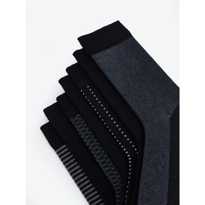 LCW ACCESSORIES Karişik Desenli Erkek Soket Çorap 7li