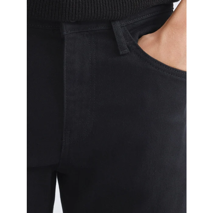 LCW Jeans Siyah 730 Havuç Kalıp Erkek Jean Pantolon