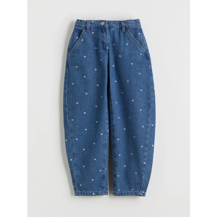 LCW Kids Indigo Balloon Fit Kız Çocuk Jean Pantolon