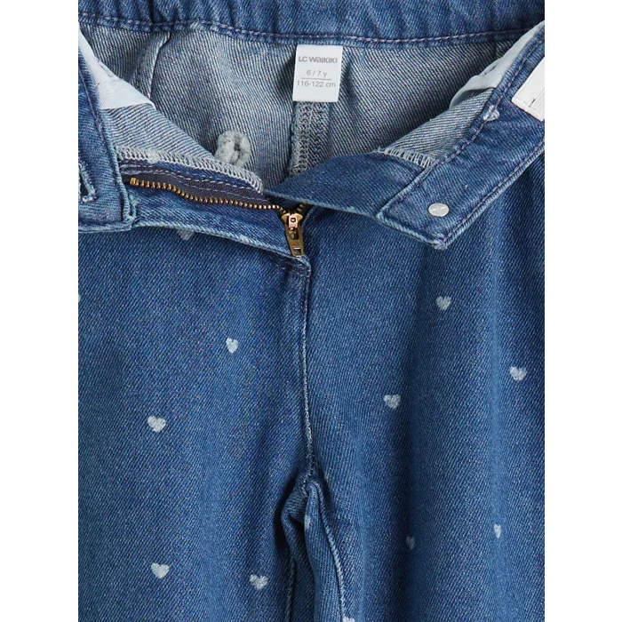 LCW Kids Indigo Balloon Fit Kız Çocuk Jean Pantolon