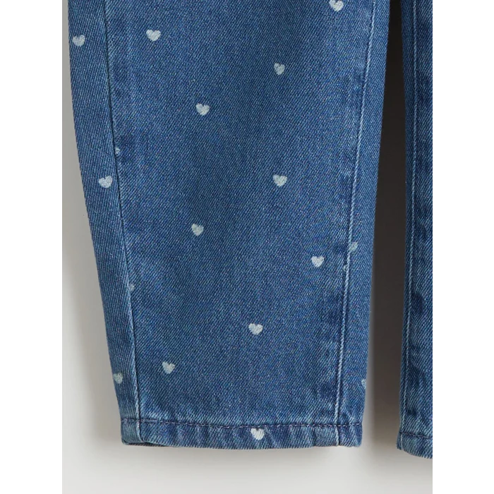 LCW Kids Indigo Balloon Fit Kız Çocuk Jean Pantolon