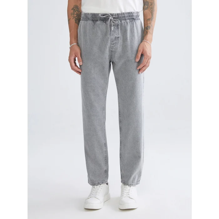 LCW Jeans Gri 700 Straight Fit Erkek Jean Pantolon