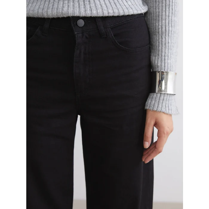 LCW Vision Siyah Wideleg Kadın Jean Pantolon