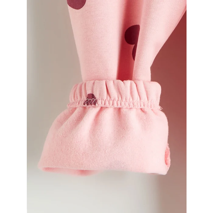 LCW Kids Pembe Beli Lastikli Kız Çocuk Jogger Eşofman Alt