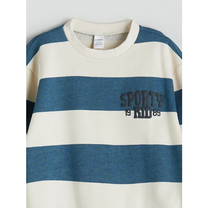 LCW baby Bej Bisiklet Yaka Erkek Çocuk Takım