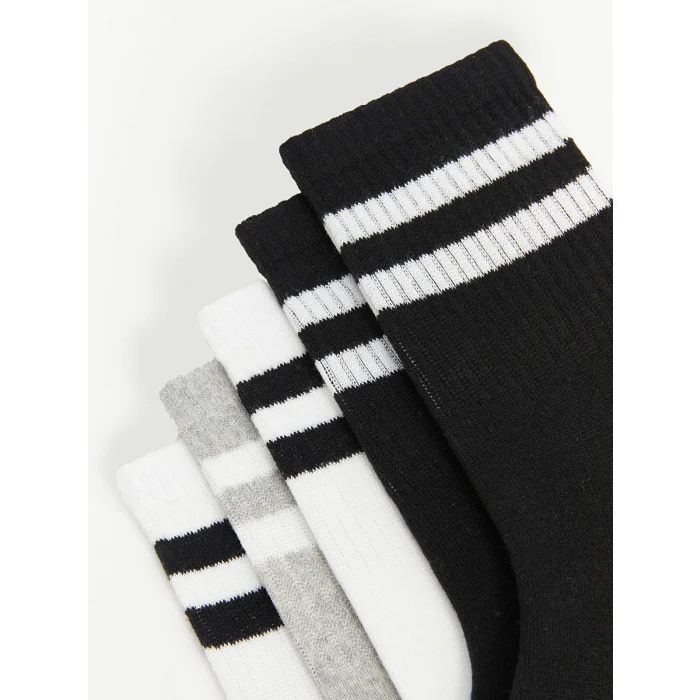 LCW ACCESSORIES Karişik Çizgili Erkek Soket Çorap 5li
