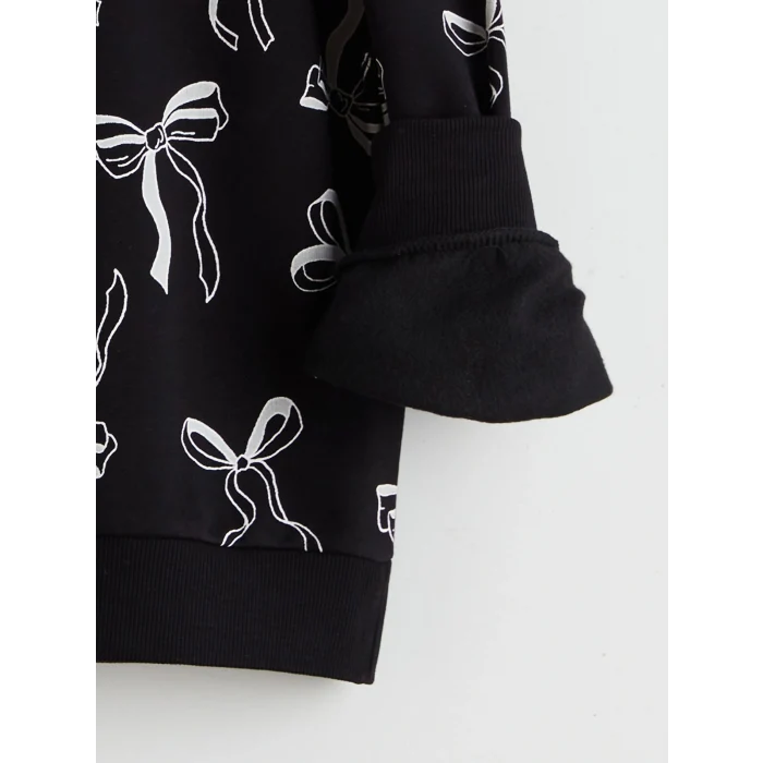 LCW Kids Bej Bisiklet Yaka Kız Çocuk Sweatshirt 2li